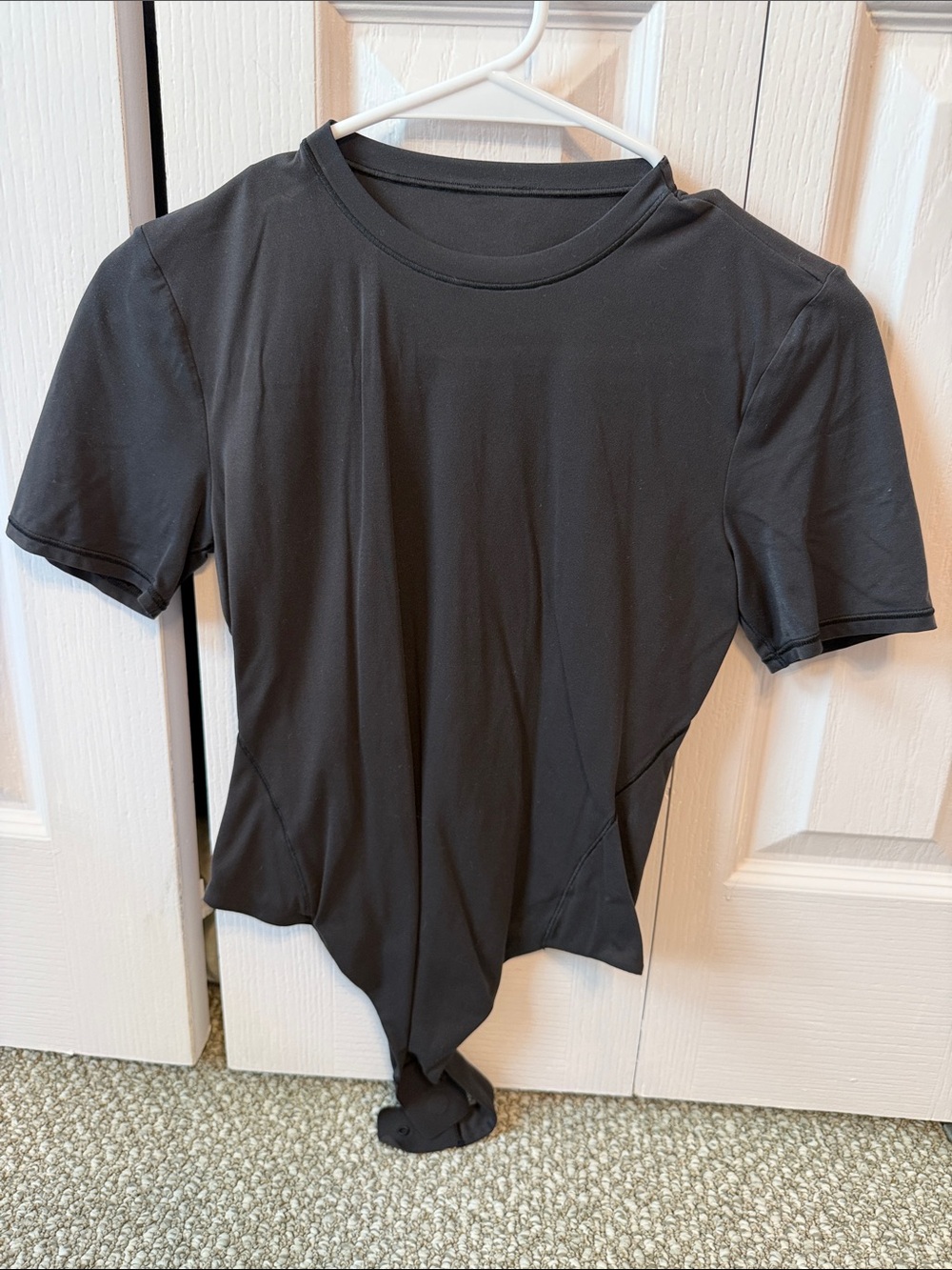 lululemon athletica Black Short-Sleeve Bodysuit